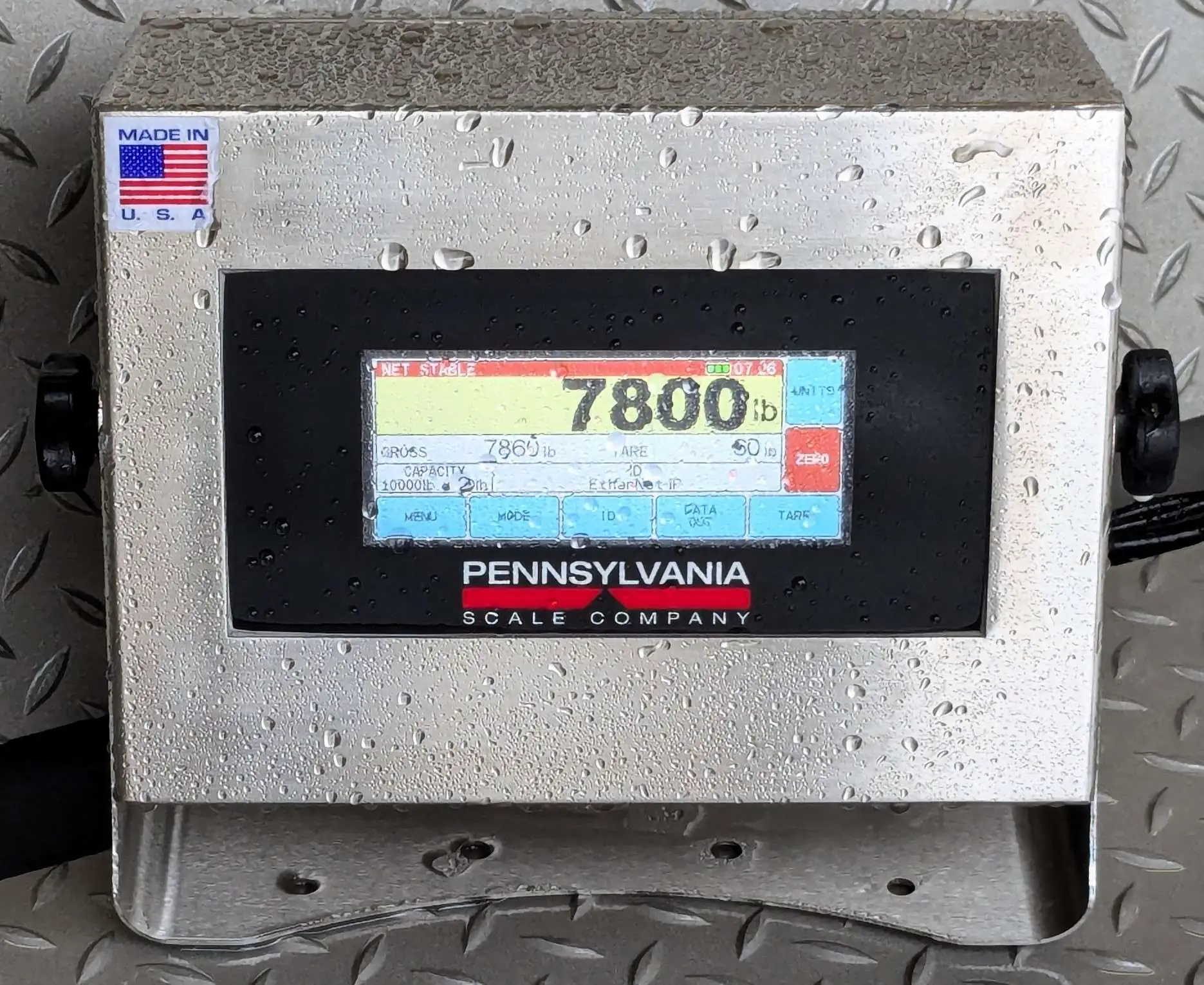 7800MAX IP69K Stainless Steel Wash Down Indicator and Scale